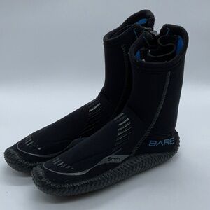 Bare 5mm Boot neoprene black with side zipper